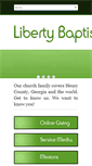 Mobile Screenshot of libertybaptist-ga.org