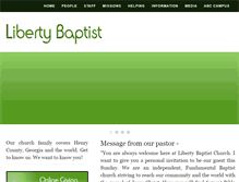Tablet Screenshot of libertybaptist-ga.org
